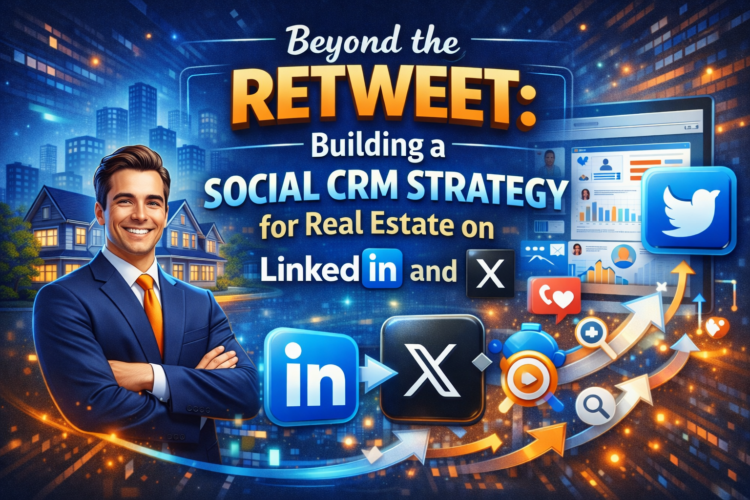 Beyond the Retweet: Building a Social CRM Strategy for Real Estate on LinkedIn and X