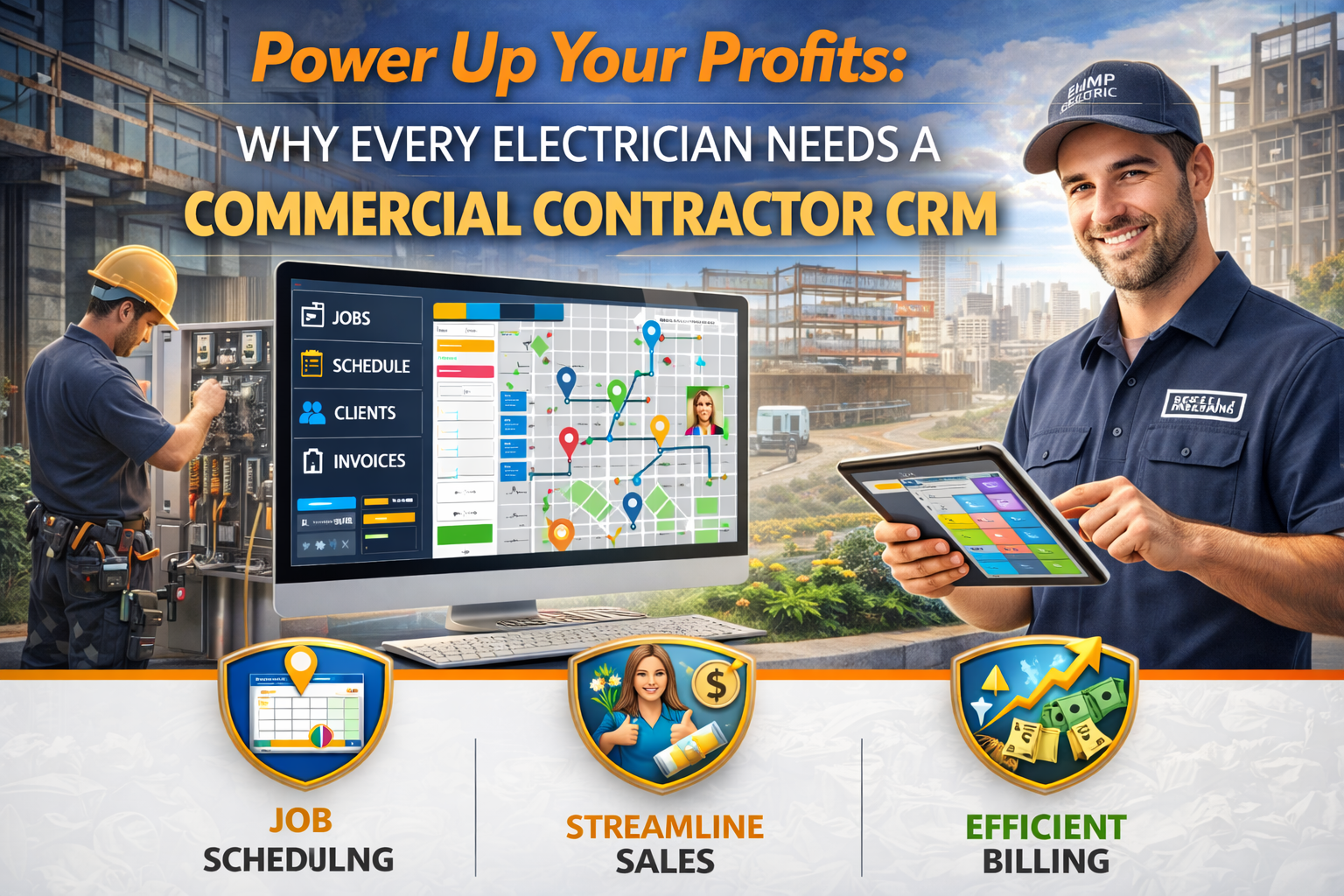 Power Up Your Profits: Why Every Electrician Needs a Commercial Contractor CRM