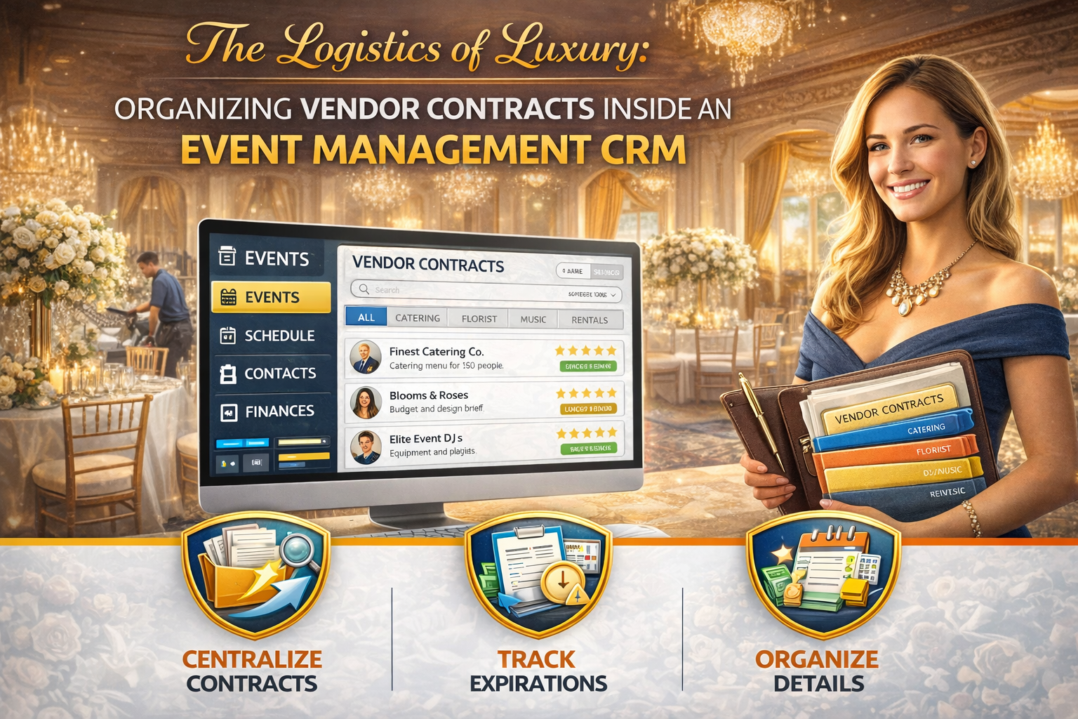 The Logistics of Luxury: Organizing Vendor Contracts Inside an Event Management CRM