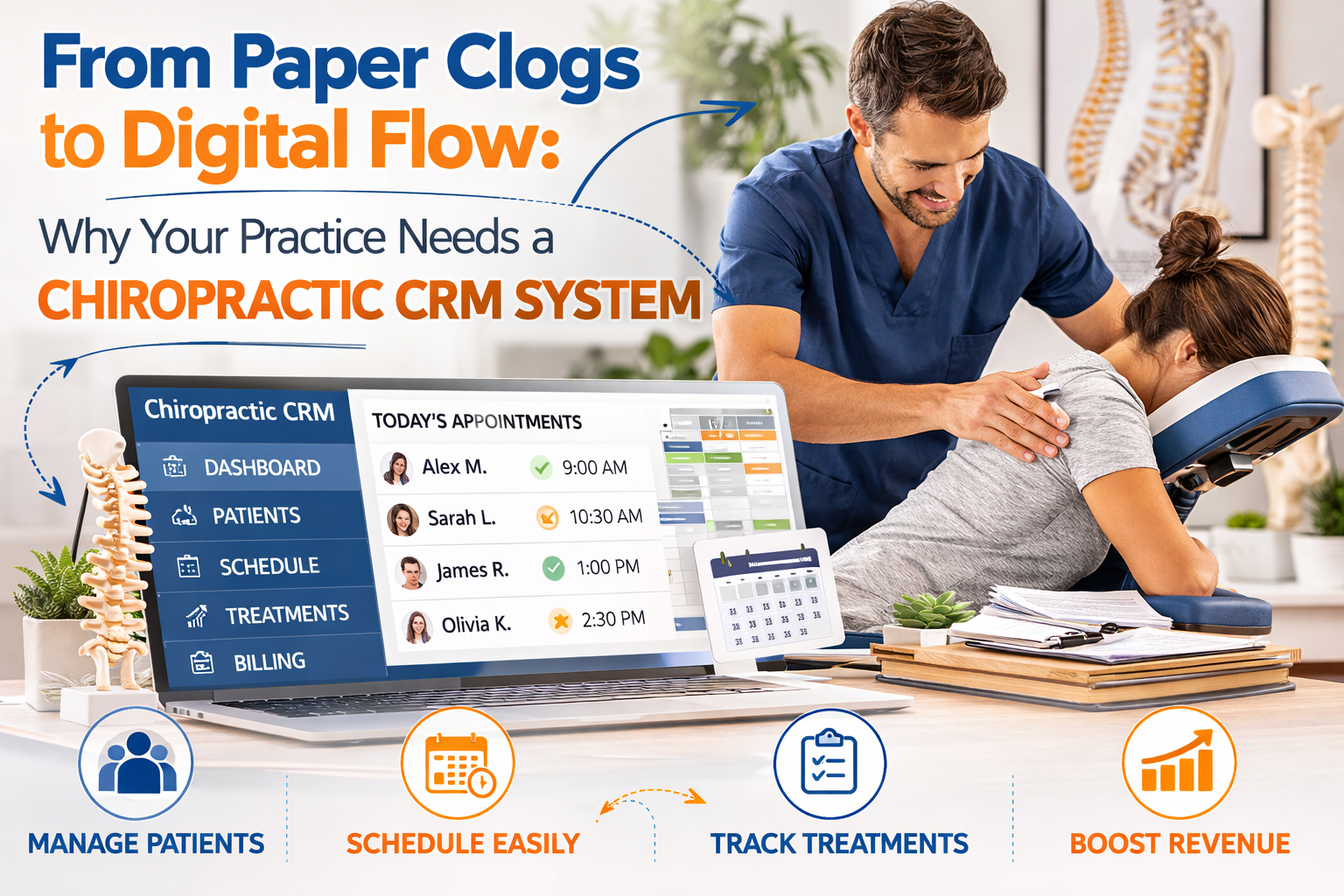 From Paper Clogs to Digital Flow: Why Your Practice Needs a Chiropractic CRM System