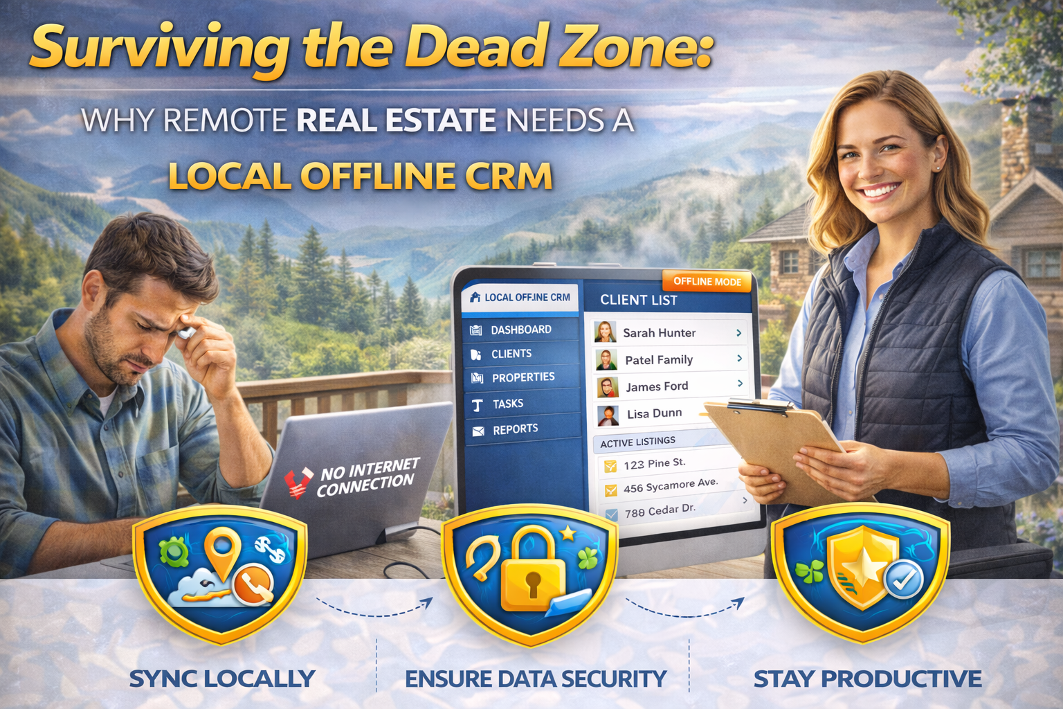 Surviving the Dead Zone: Why Remote Real Estate Needs a Local Offline CRM